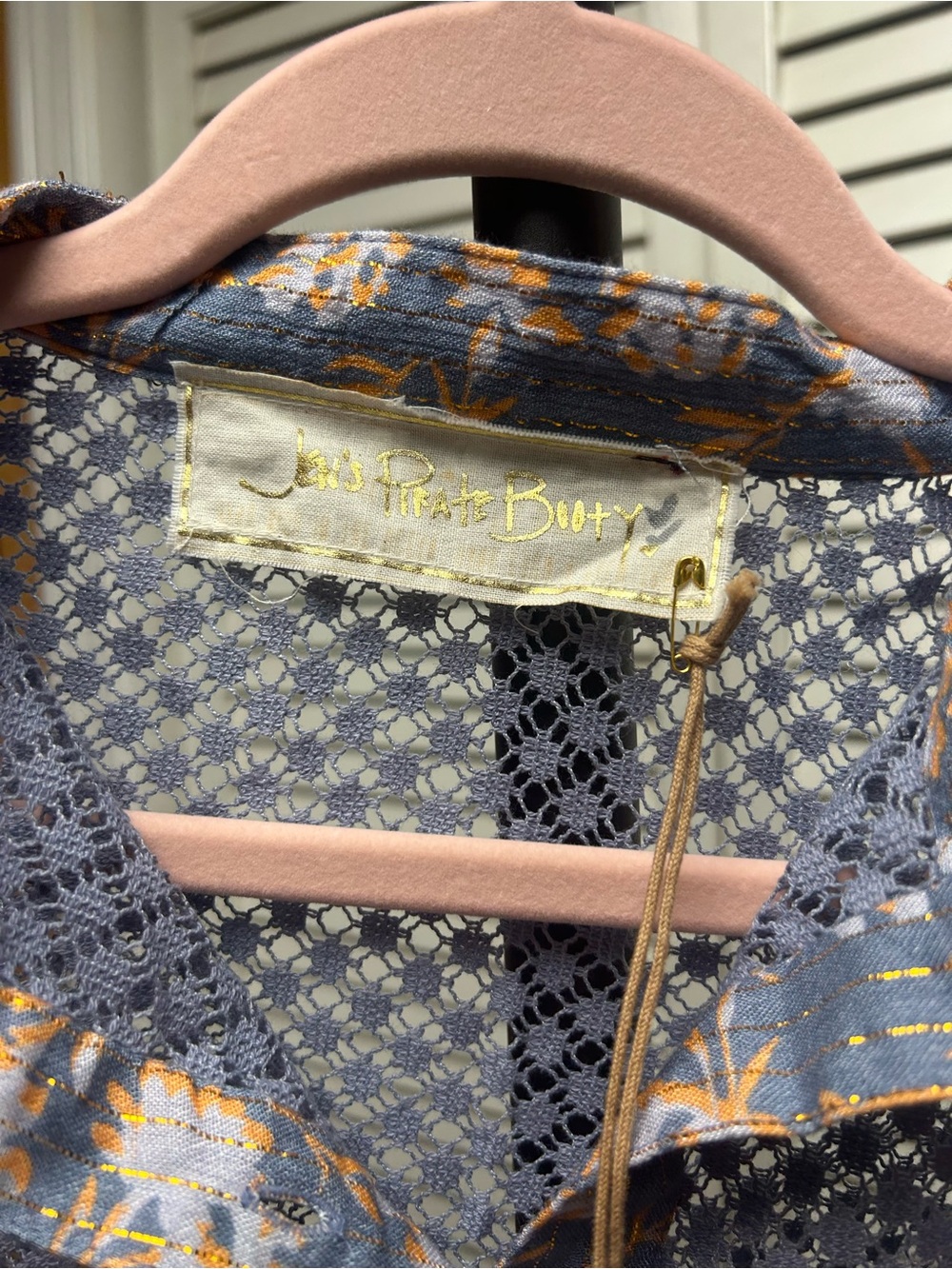 Boho Lavender Floral Peasant Blouse - Women Tops - Picture 6 of 8